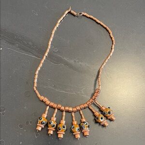 Funky glass beads necklace